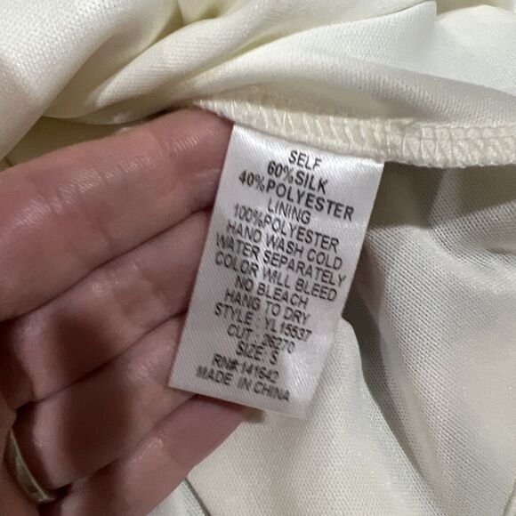 Ya Los Angeles Dress Small Peated White Snake Animal Print Safari‎ Boho - Picture 11 of 14